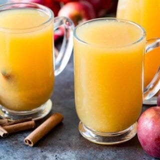 Hot wassail is a great and delicious seasonal holiday beverage