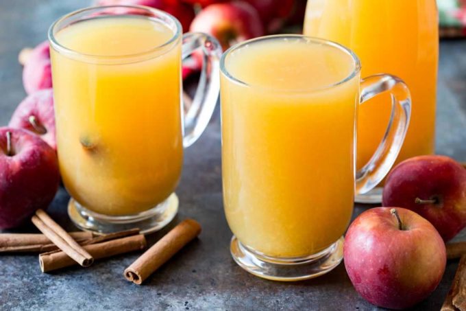 Hot wassail is a great and delicious seasonal holiday beverage