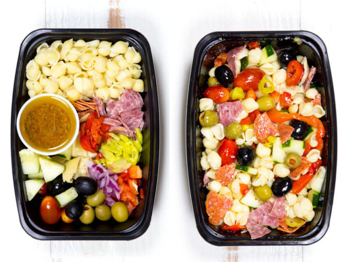 Loaded Veggie Lunchbox Pasta Salad - Fork and Beans