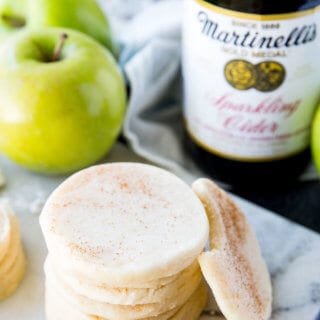 Apple Glazed Shortbread Cookies