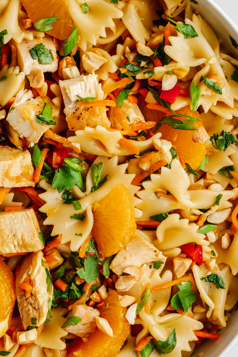 Meal Prep Sesame Chicken Pasta Salad - Sweet Peas and Saffron