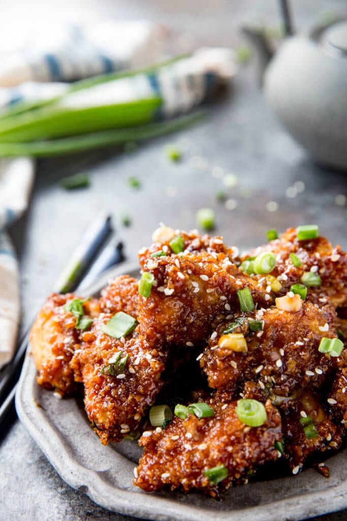 Oven baked sticky chicken