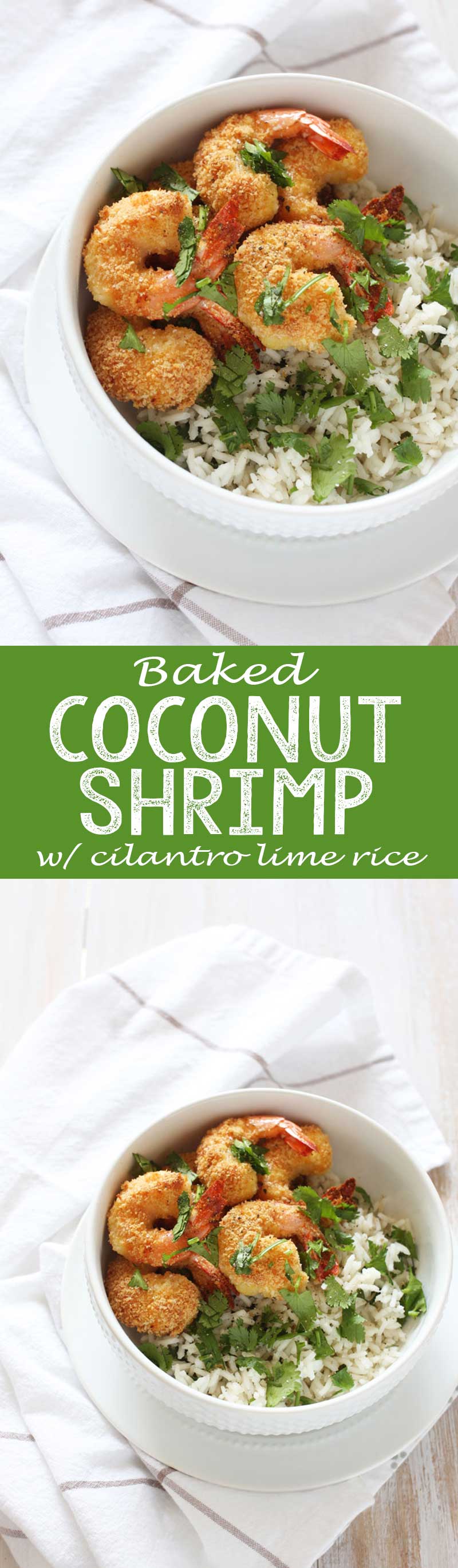 Baked Coconut Shrimp with Cilantro Lime Rice