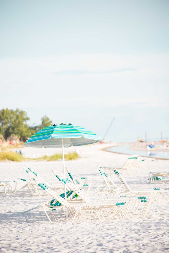 The white sandy beaches of AMI