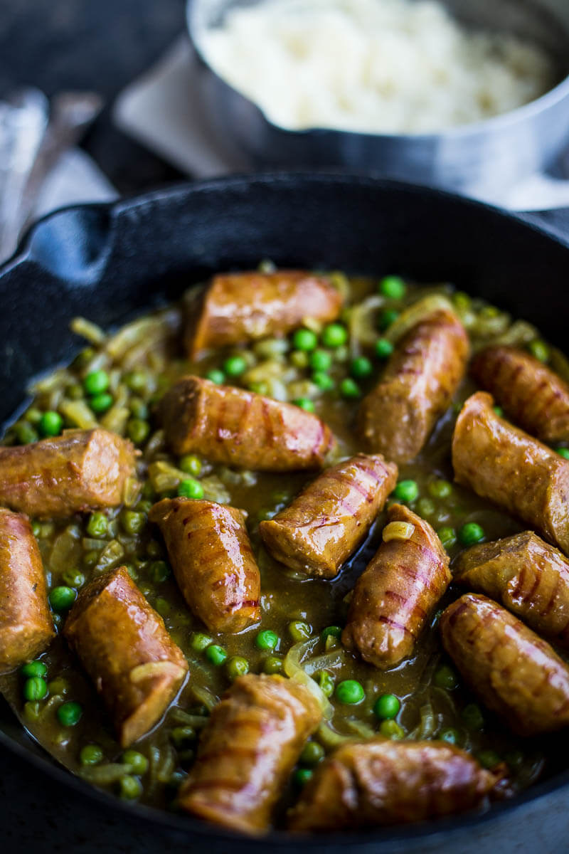Best Curried Sausages Recipe, perfect comfort food, dinner for the whole family 