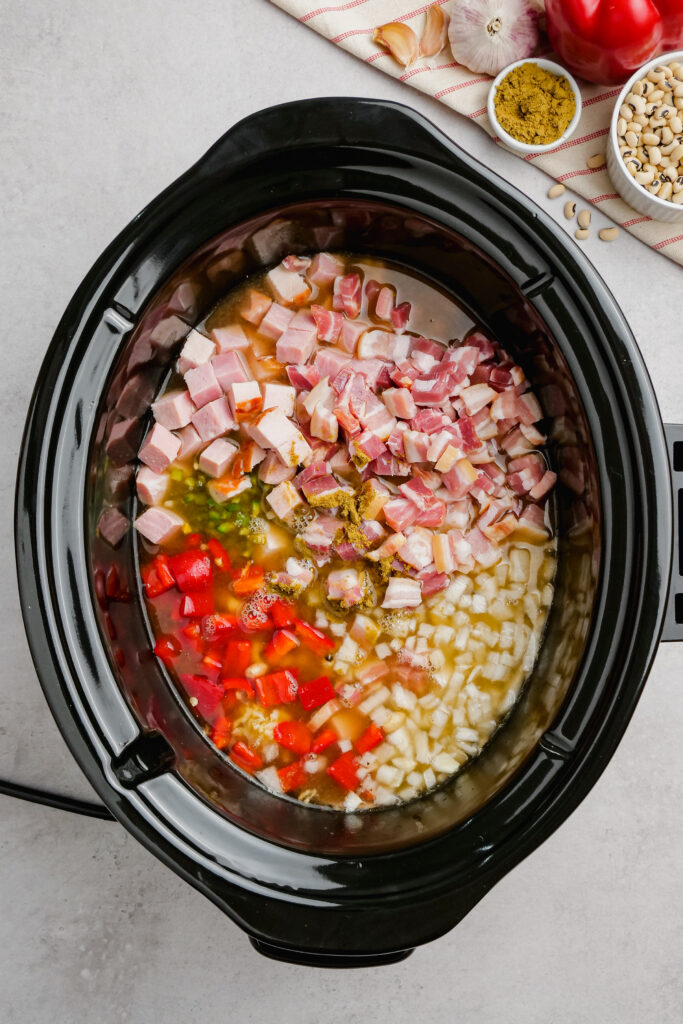 making black eyed peas recipe in the slow cooker