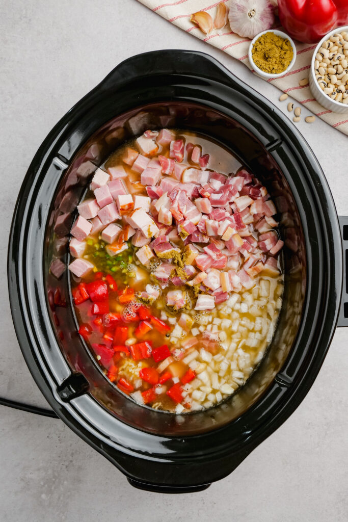 Crockpot Black-Eyed Peas and Beef + VIDEO - Fit Slow Cooker Queen