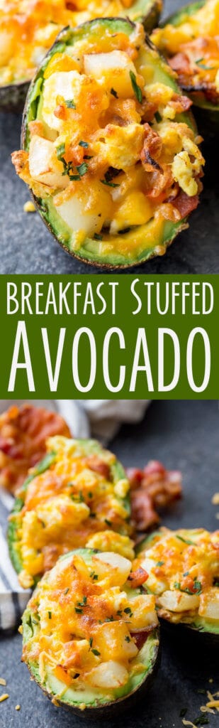 Breakfast stuffed avocado