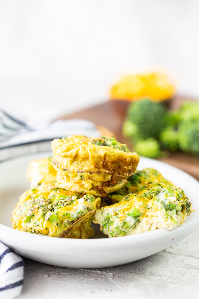 Veggie and Cheddar Egg Cups - Mountain Mama Cooks