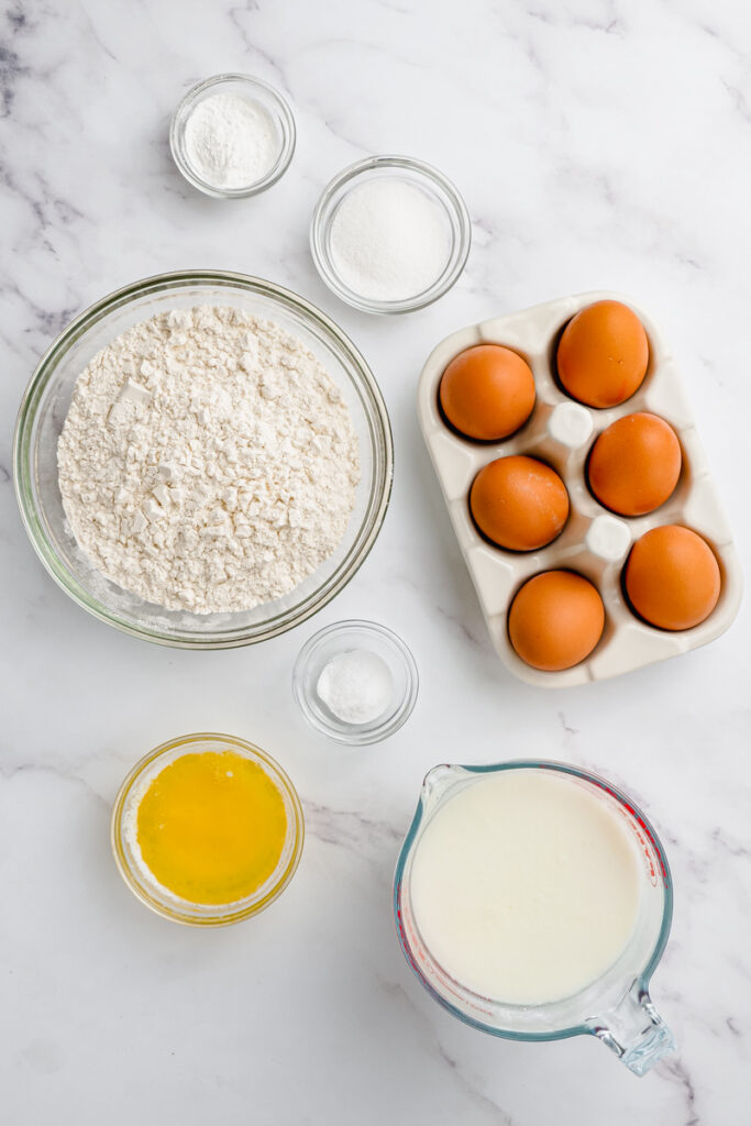The ingredients you need for buttermilk pancakes