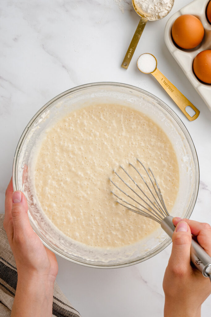 Batter for buttermilk pancakes