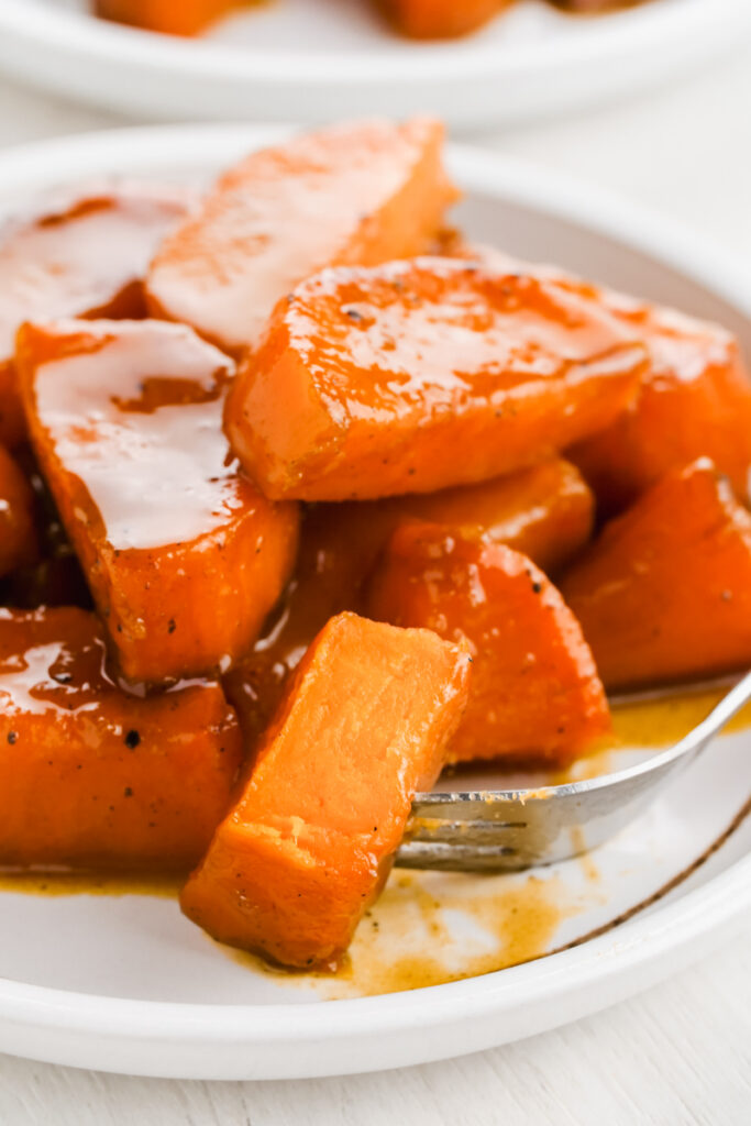 candied yams on a plate