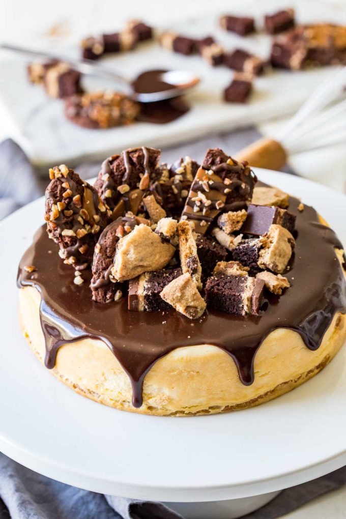 Ultimate Hot Fudge Sauce Brownie Lovers Cheesecake