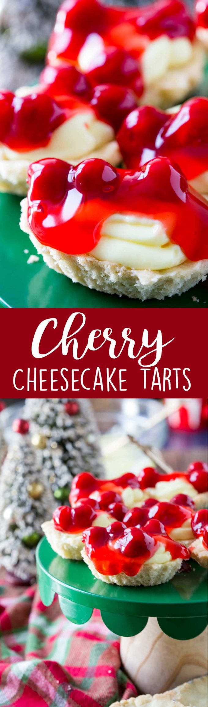 Cherry Cheesecake Butter Tarts are an easy and impressive dessert