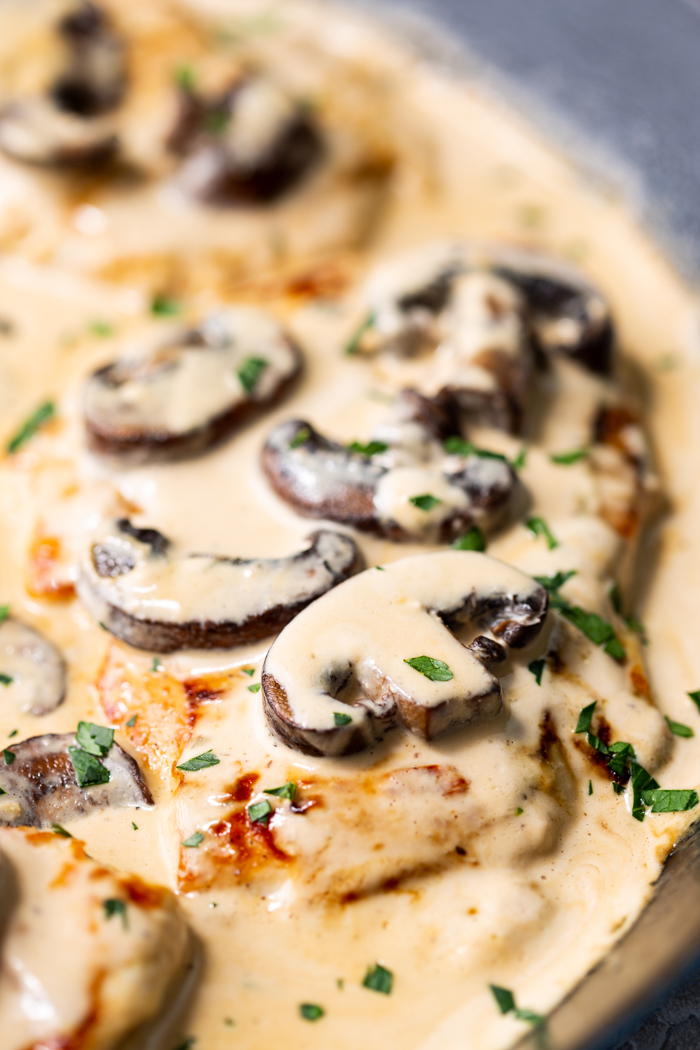 Creamy, low carb, chicken marsala