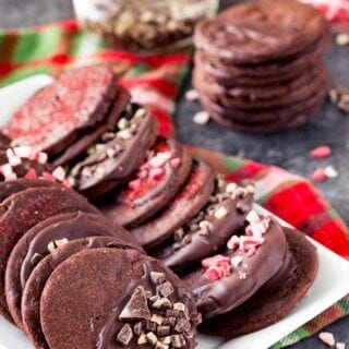 Chocolate peppermint cookies