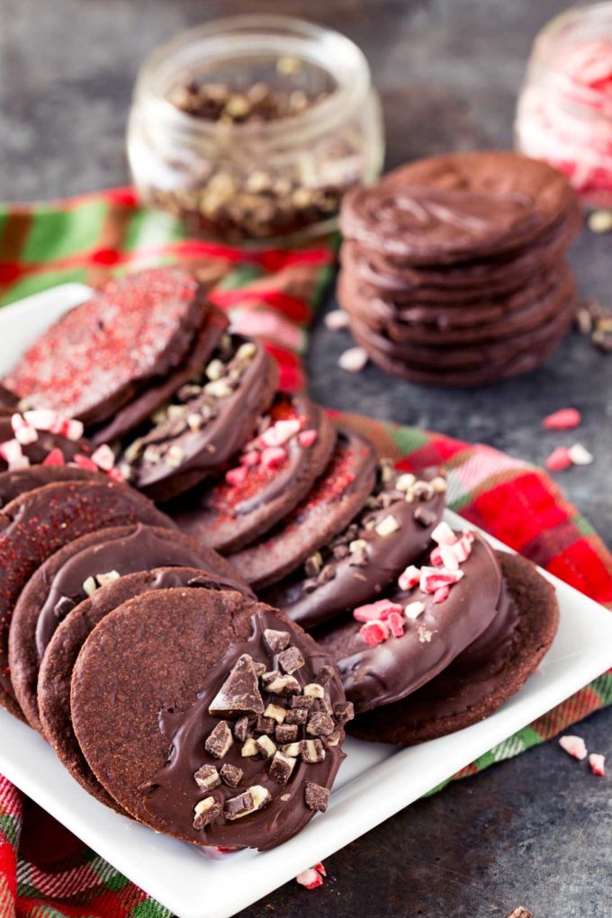 Chocolate peppermint cookies