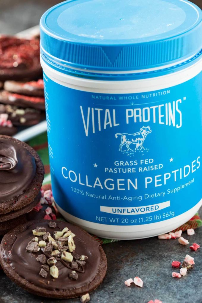 Protein added to Chocolate Peppermint Cookies
