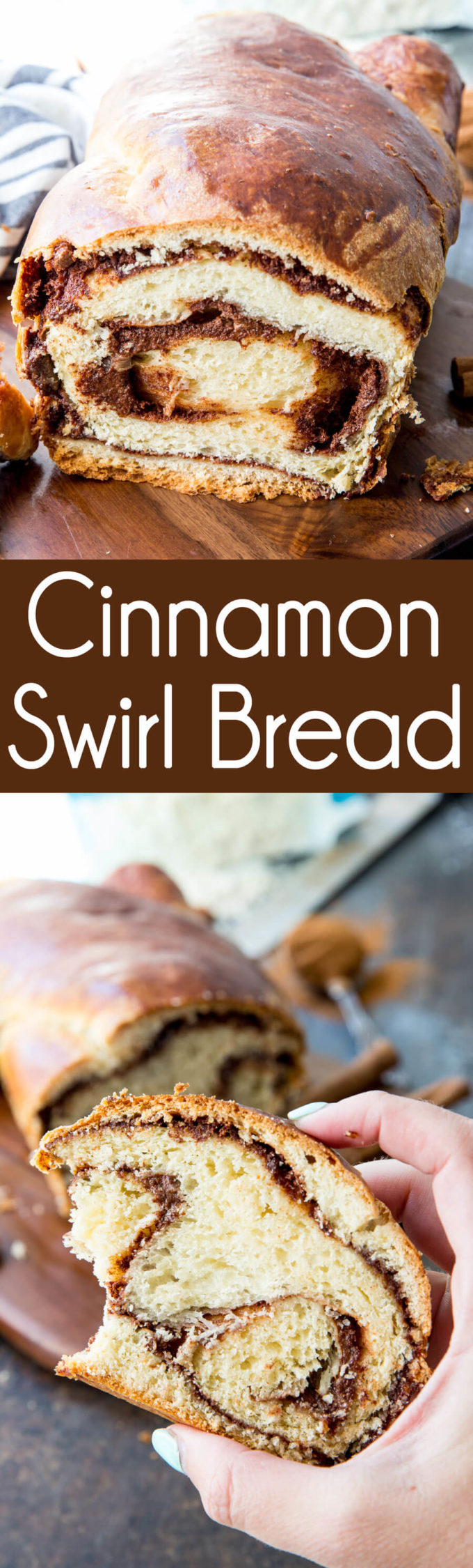 Cinnamon Swirl bread, a delicious bread with a thick swirl of cinnamon filling. This is bakery quality bread you can make at home. 