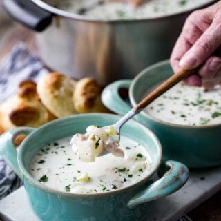 Easy creamy clam chowder is the perfect comforting bowl of soup