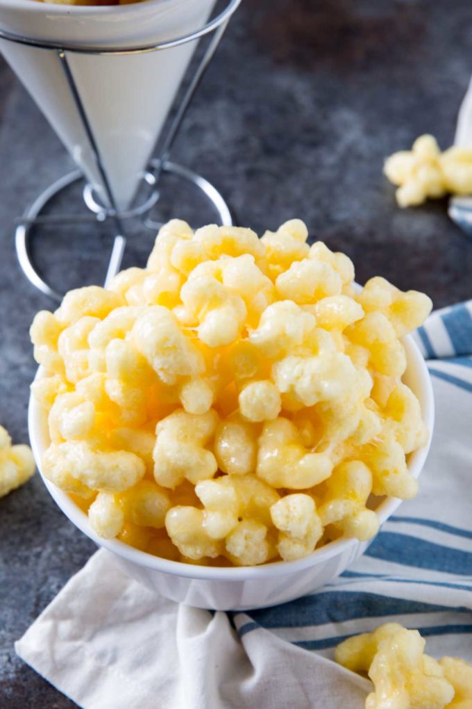 Corn Pops: Corn pop treats are a family favorite that are as fun as caramel popcorn, but are amazingly delicious, without any annoying kernels.