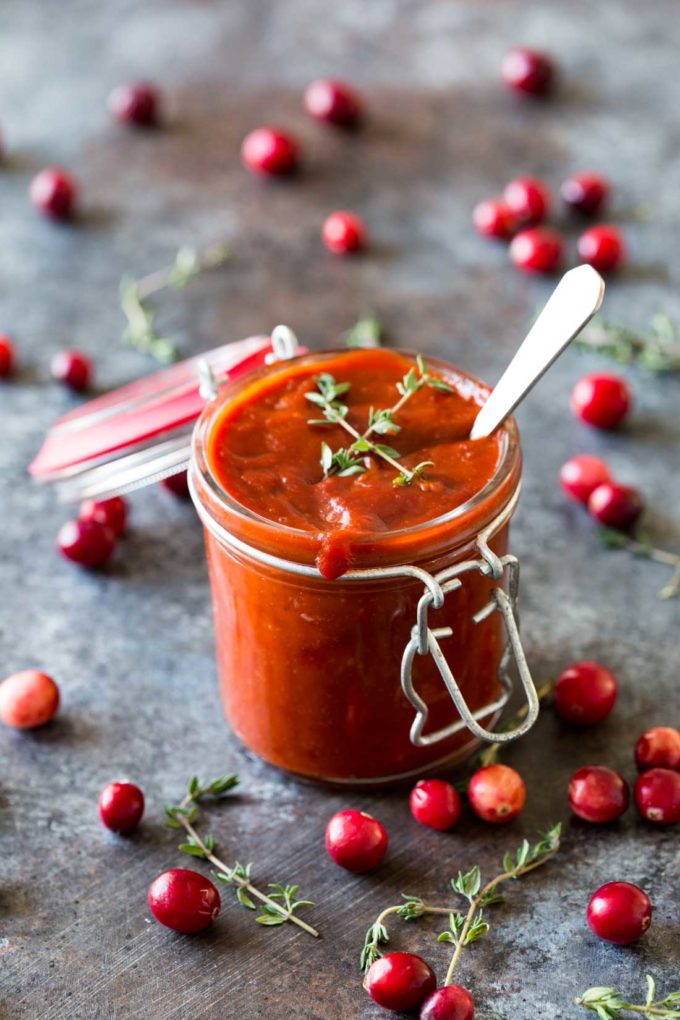 Easy cranberry BBQ sauce that is great on leftovers, or used as an appetizer on meatballs.