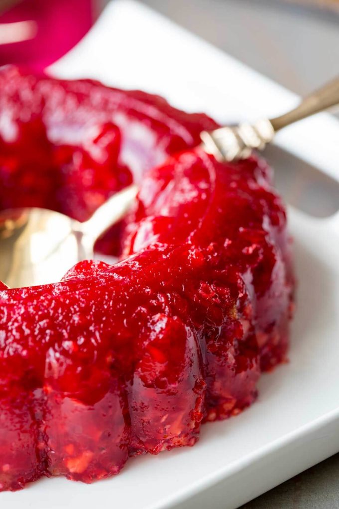 Cranberry Jello Salad, the perfect Thanksgiving cranberry jello side