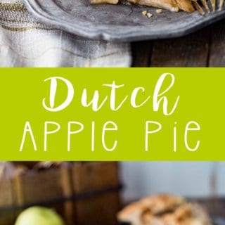 Dutch apple pie, thick apple slices, perfectly spiced, and a crumble topping.