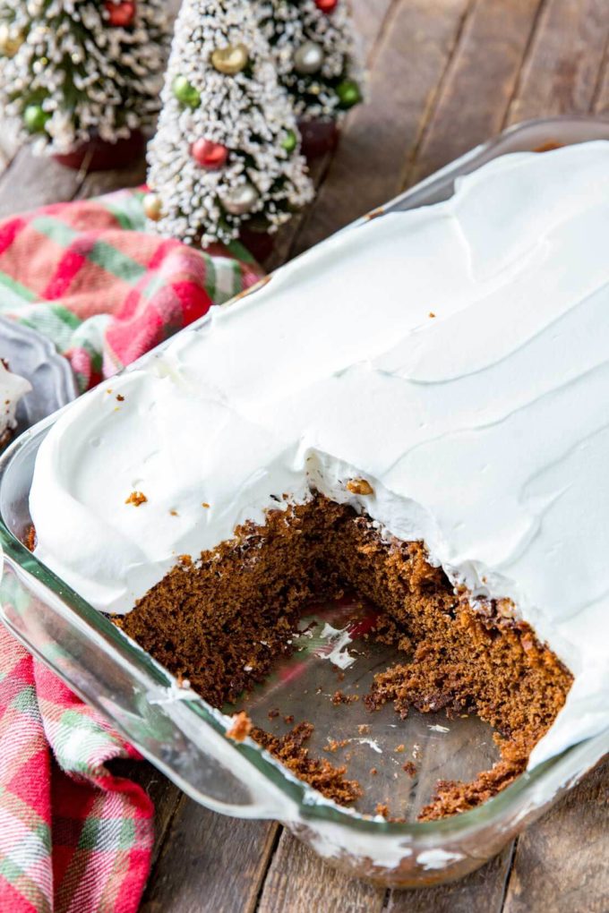 Gingerbread cake is a quick, easy, delicious holiday treat!