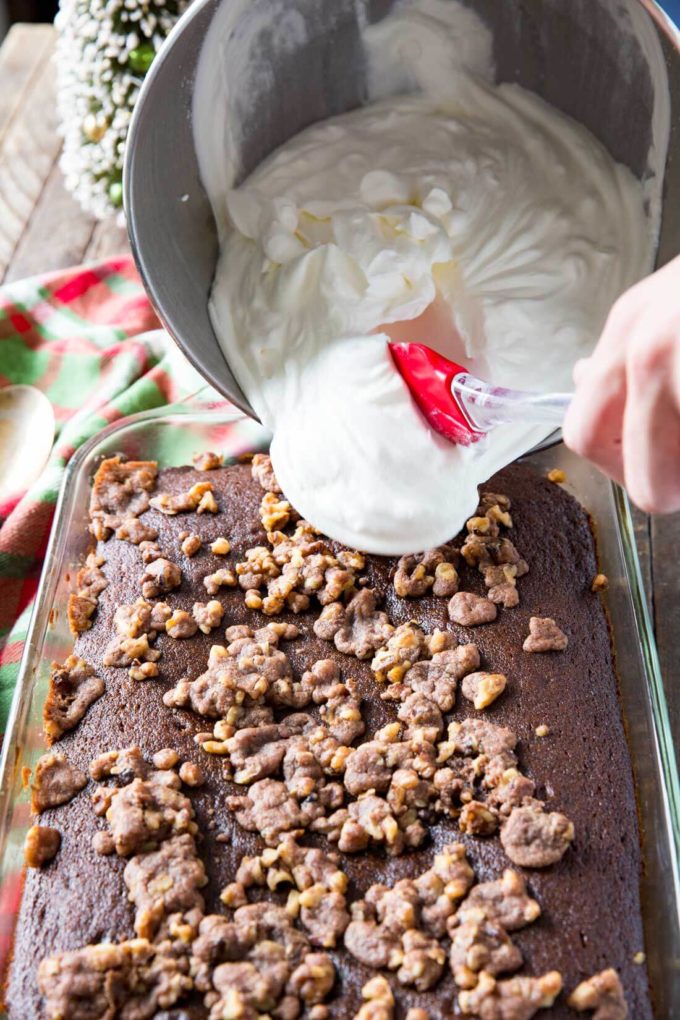 Delicious gingerbread cake