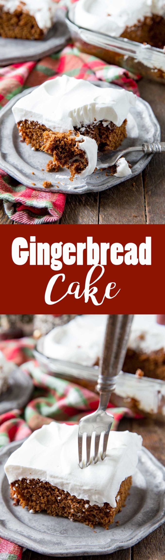 Rich, spicy, delicious gingerbread cake, perfect for celebrating the holidays