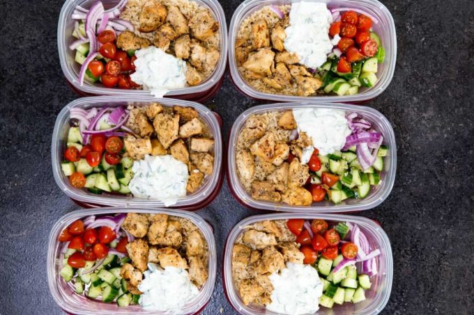 Greek Chicken Bowls (Meal Prep Easy) - Easy Peasy Meals