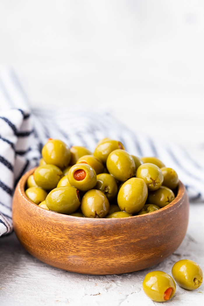 Green olives are a great low carb or keto friendly snack