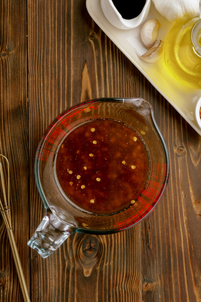 Making a marinade for grilled skirt steak