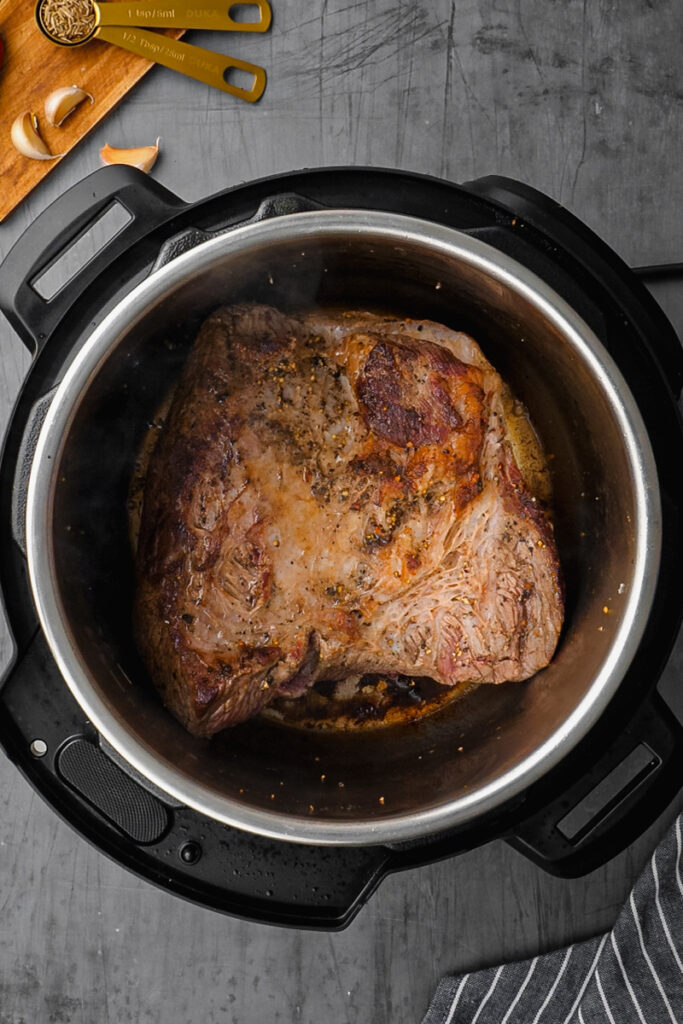 browned brisket in instant pot