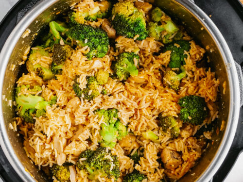 Instant pot sales rice chicken broccoli