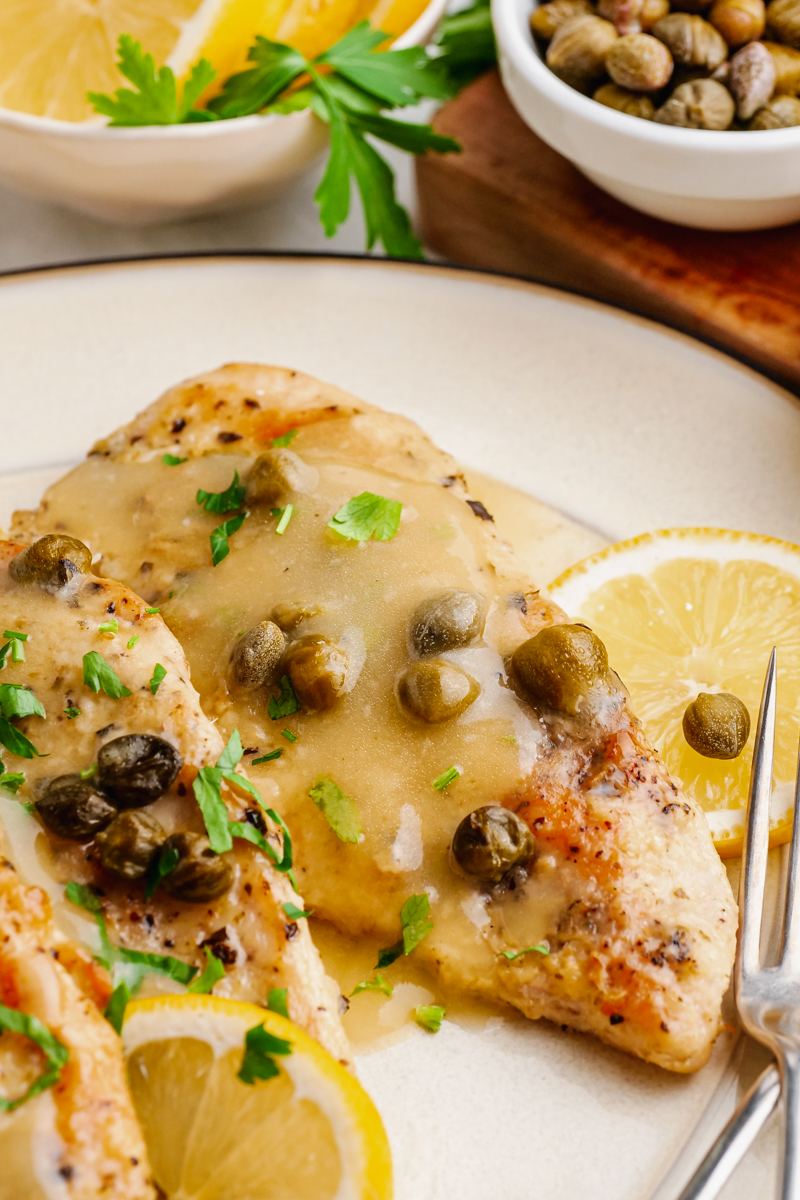 Healthy Instant Pot Chicken Piccata - The Brooklyn Mom