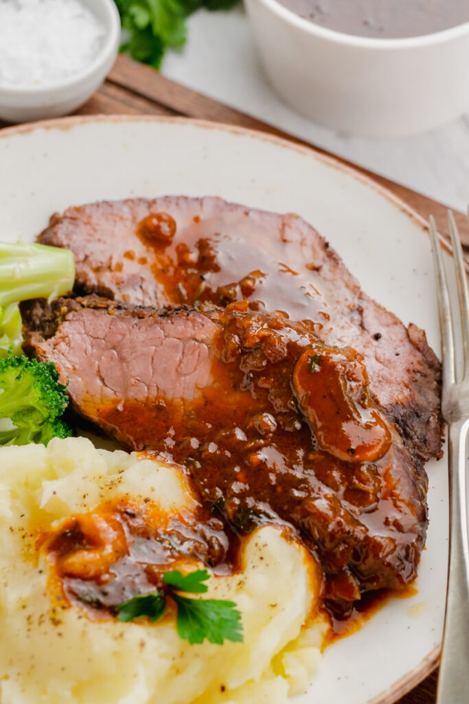 Instant pot sirloin roast with mushroom sauce