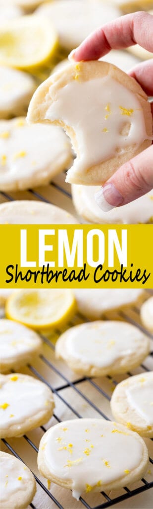 Shortbread Cookies: Literally the best cookies ever! These light, buttery cookies offer a subtle lemon flavor, and are topped with a bright and vibrant lemon glaze, giving you a mouthful of delicious goodness. These are special cookies.