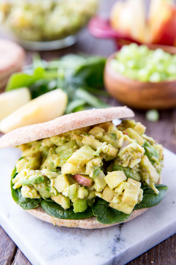 Light Chicken Salad Sandwiches