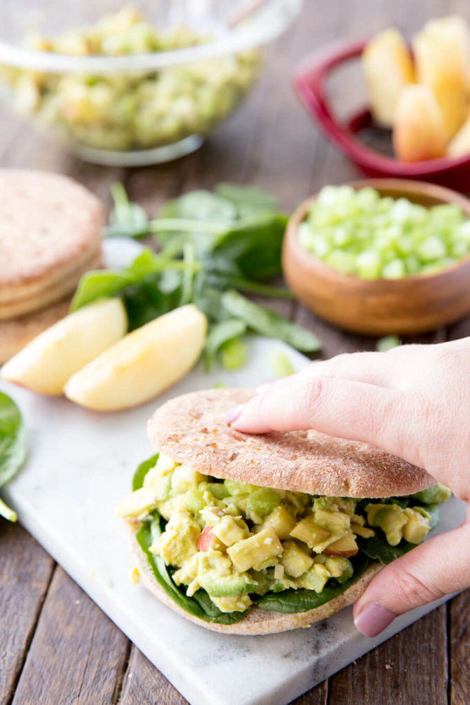 Light Chicken Salad Sandwiches