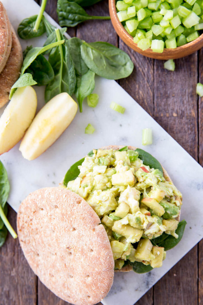 Light Chicken Salad Sandwiches