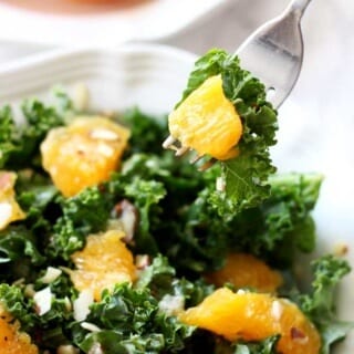 A navel orange kale salad perfect for summer dining