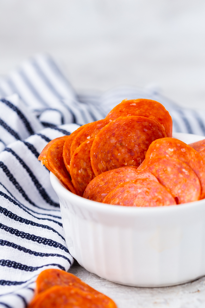 Pepperoni is a great low carb snack