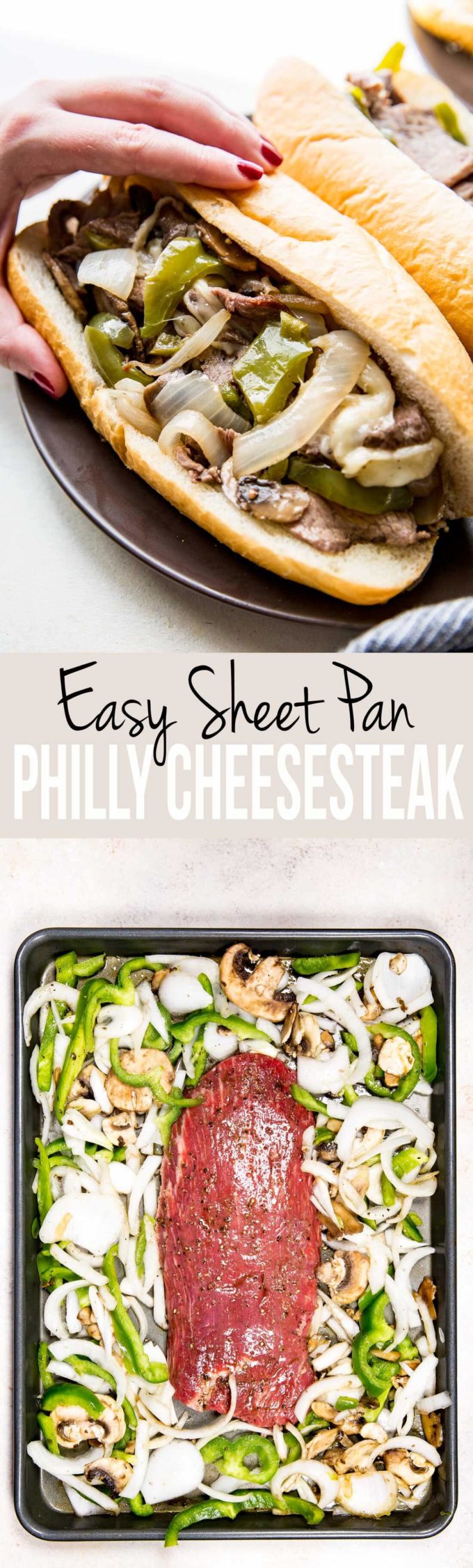 Easy to Make Sheet Pan Philly Cheesesteaks