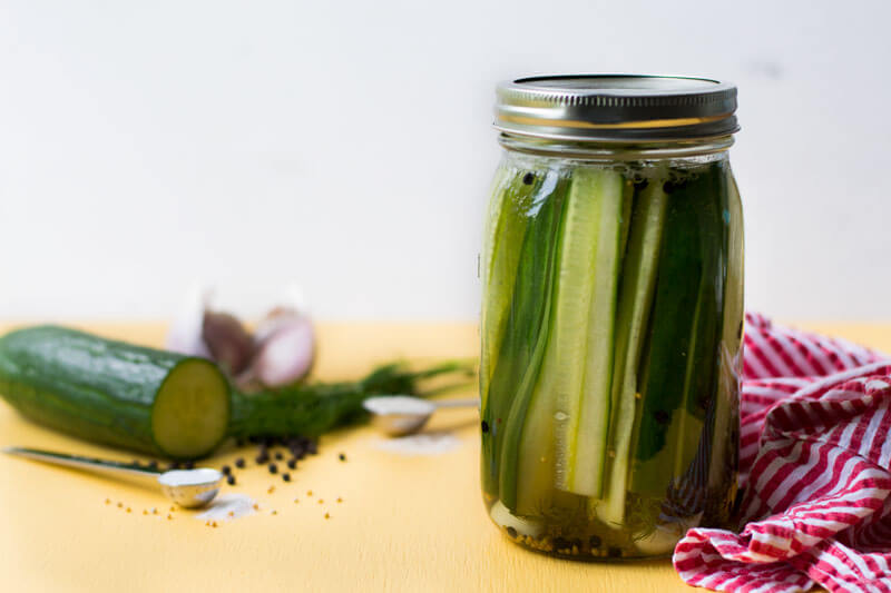 Crunchy Quick Dill Pickles