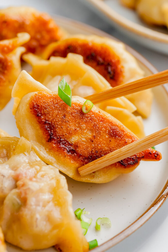 potstickers, beautifully browned, loaded with flavor, and absolutely delicious