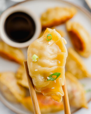 Potstickers in a plate