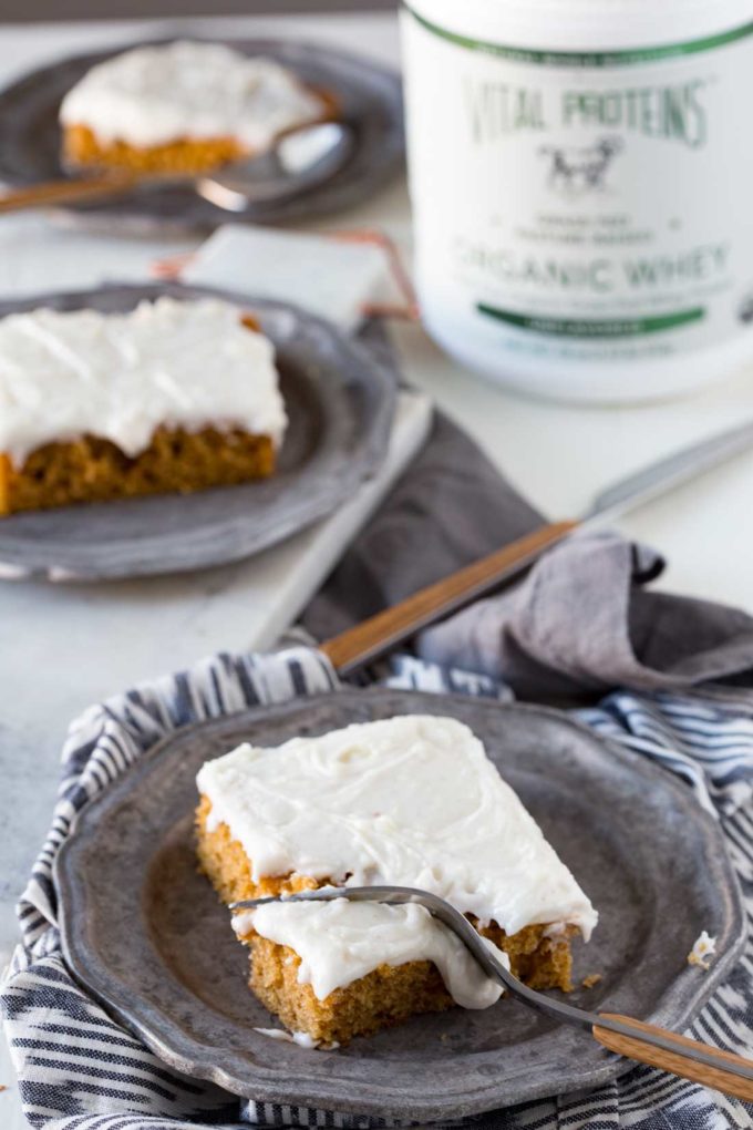 Pumpkin spice protein bars are absolutely delicious.