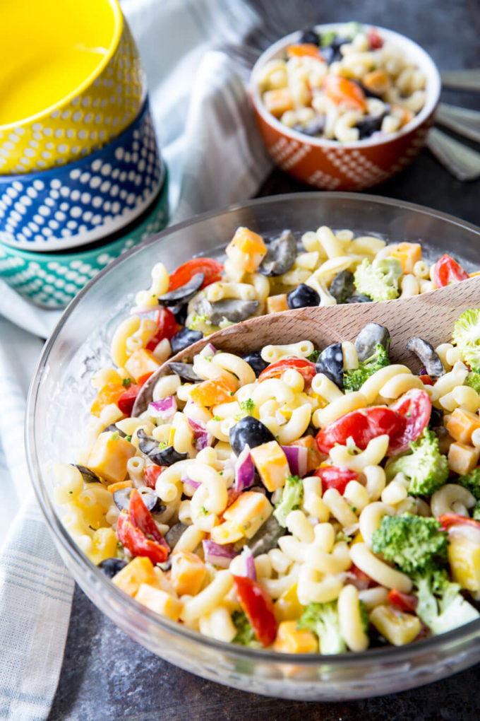 Rainbow Macaroni Salad